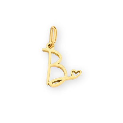 Une collection de pendentif de grossesse pour personnaliser son bola de grossesse représentant la lettre b