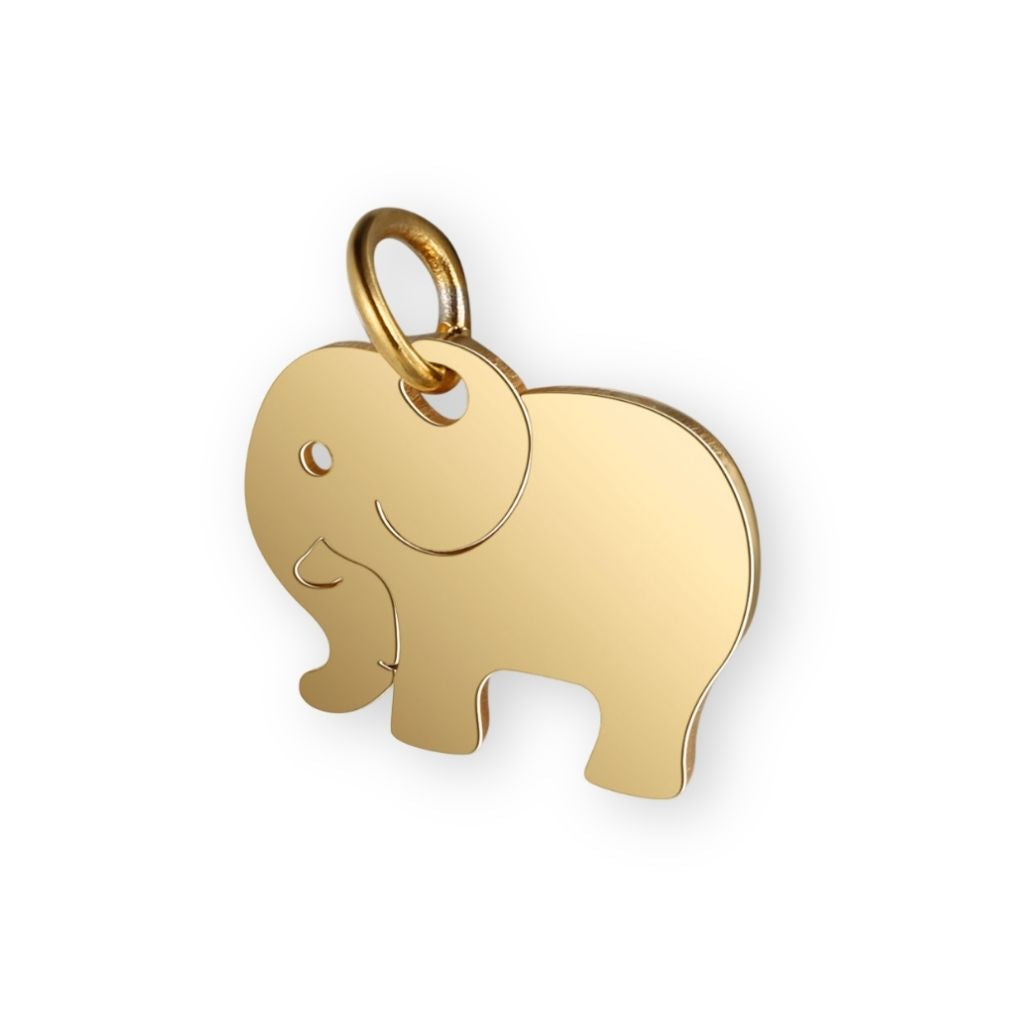 Une collection de pendentif elephant en or pour bola de grossesse de femme enceinte