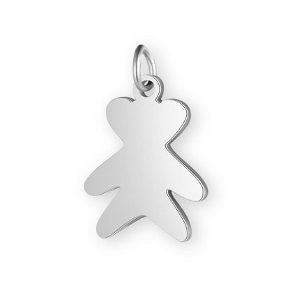 Une collection de pendentif ourson en argent pour bola de grossesse de femme enceinte